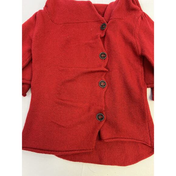 Persnickety Girls Red Cardigan And Brown Wool Blend Pants USA Made Size 4 - Picture 11 of 16